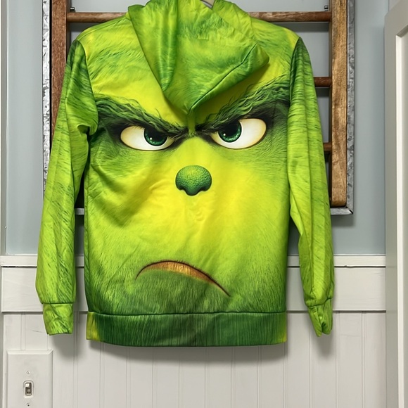 Boys grinch performance hoodie, sweatshirt size small - Picture 3 of 4